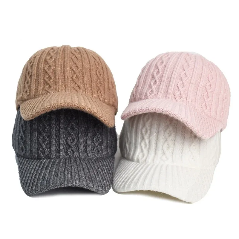 Adjustable Snapback Baseball Cap - Polyester Knit Hat Snapback Baseball Cap Adjustable Cotton Polyester Solid  main image 3