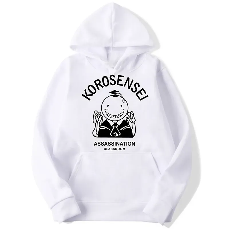 Erkek Hoodies Sweatshirtler Suikast Sınıfı Korosensei Anime Erkekler ve Erkekler Sonbahar Kazanma Krop Terlemeleri Hoodie Moda