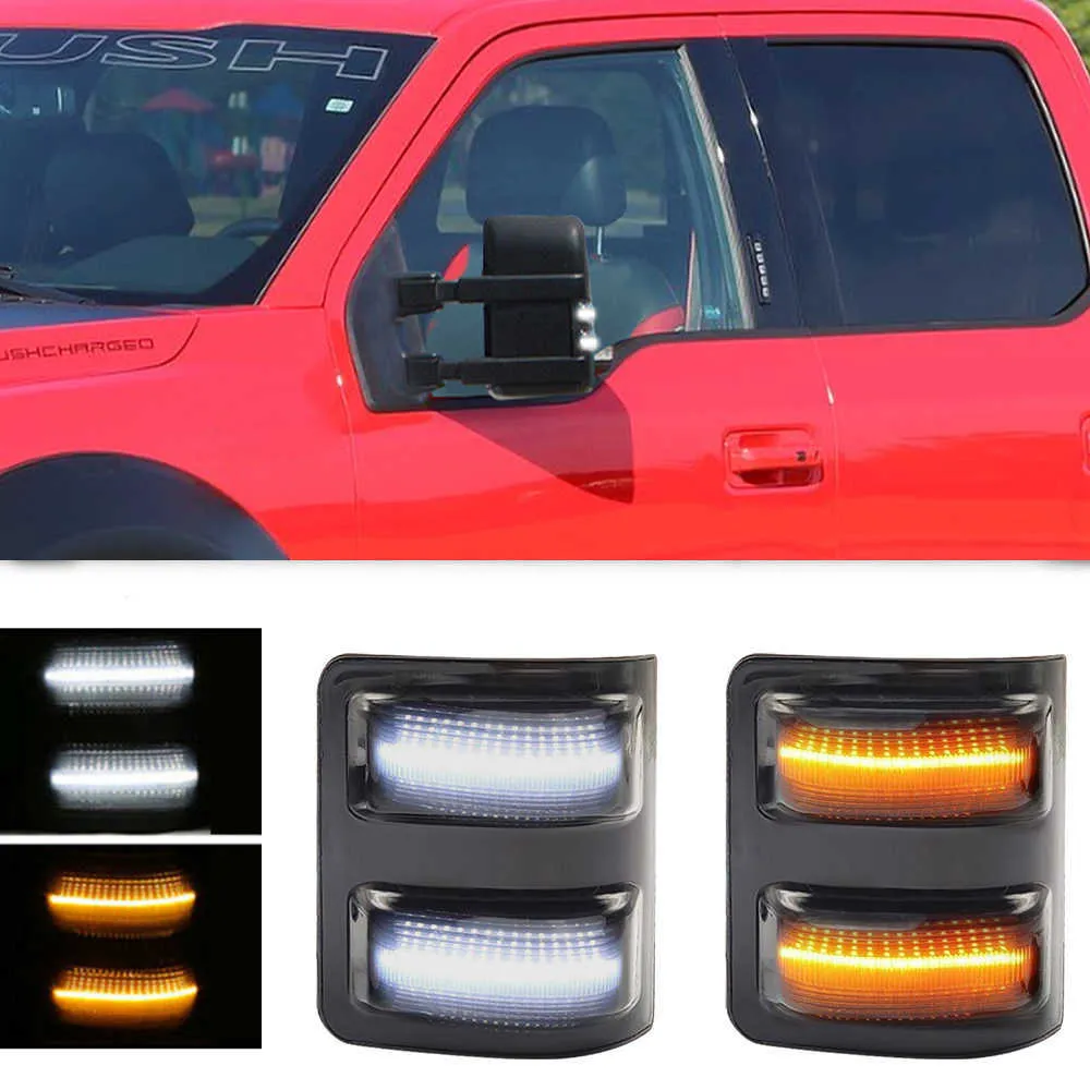 LED Lights LED Side Mirror Marker Light For 08-16 Ford F250 F350 F450 Super Duty Mirror Side Lamp Assembly