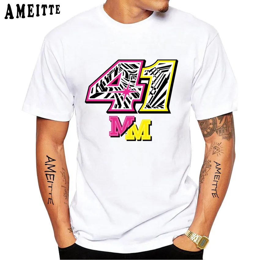 Mens Tshirts 41 Aleix Espargaro Tshirt Summer Men Short Sleeve GS Adventure Moto Spor Casual White Tops Motorcykel Rider Tees 230420