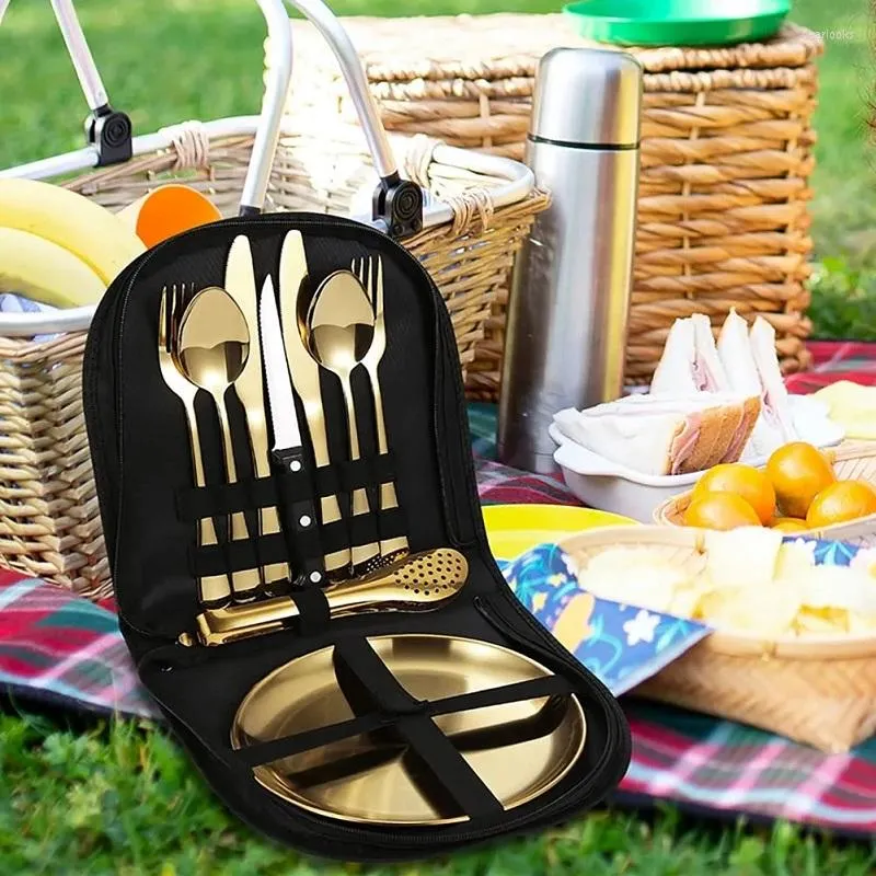 Vaisselle Camping 4 Personnes - Picnic Set - Vaisselle Camping