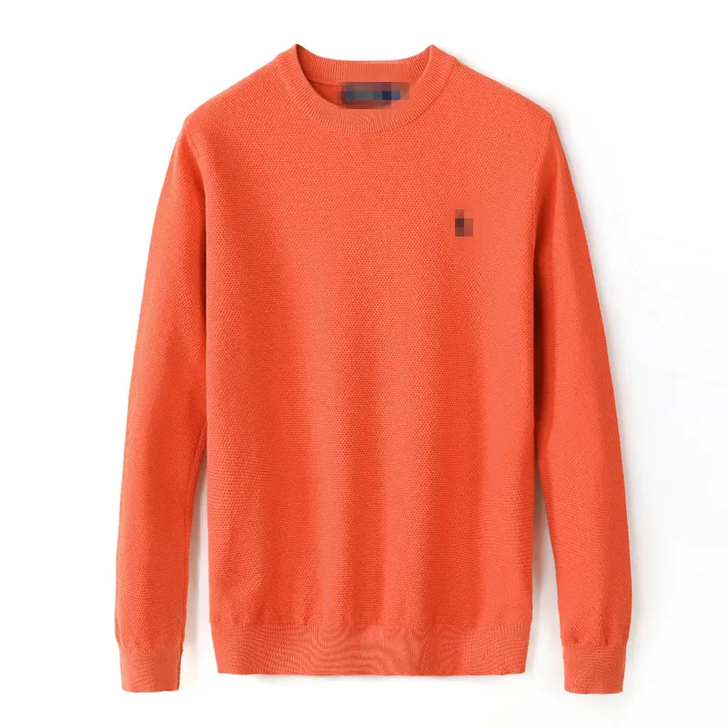 Typisk herrtröja Orange Red Brand Pullover Casual Classic Letters Olika stilar Designer Bekväm topp