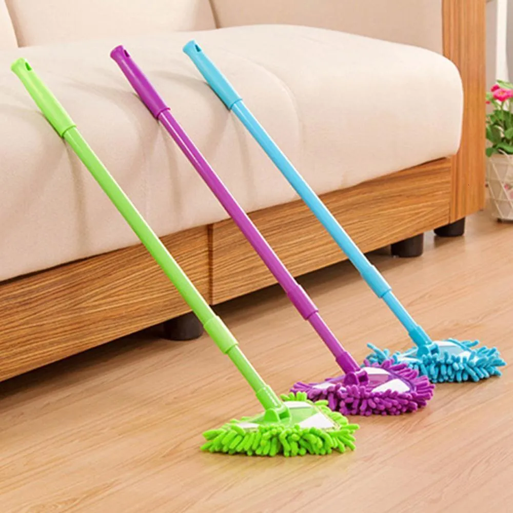 Hand Push Sweepers 180 Degree Rotatable Adjustable Triangle Cleaning Mop Wall Ceiling Brush Washing Dust Household Clean Tools 230421