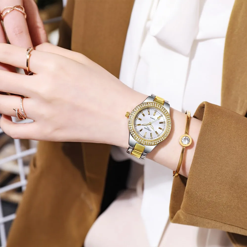 Montres de haute qualité Designer Watchs Femme's Shell Surface Japanese Movement Japonais Afficier Fashion Fashion Woard Femme Luxuury Diamond incrusté Watch
