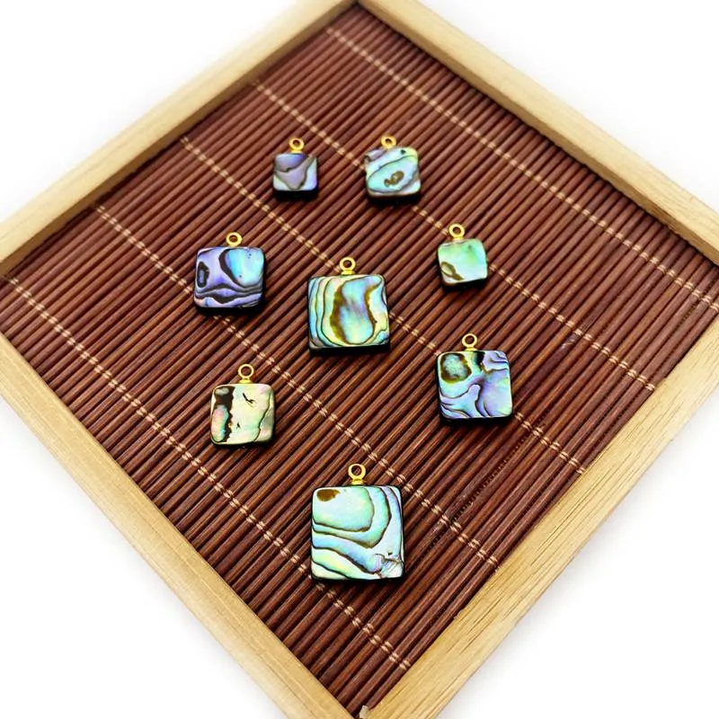 Colares pendentes Casca de abalone de abalone natural charme de contas soltas requintadas femininas colar de joias de joias Bracelet Acessórios feitos à mão