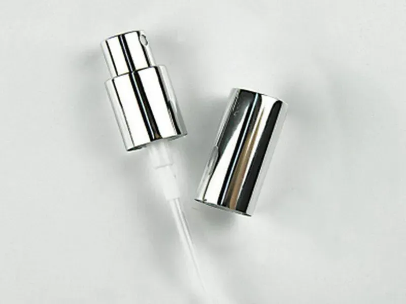 bottle caps silver black aluminum lid mist spray pump head cover 18mm glass bottle neck applicable perfume bottle sprayer