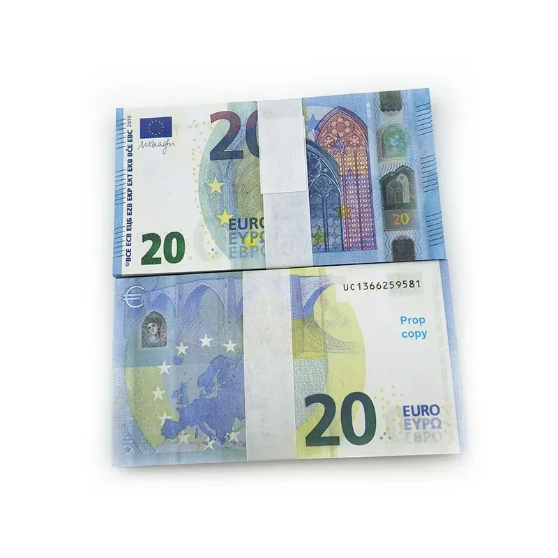 100 PCS/Pack Party Supplies Fake Money Banknote 500 Euros Realistic Toy Bar  Props Copy Currency Movie Money Faux-billets