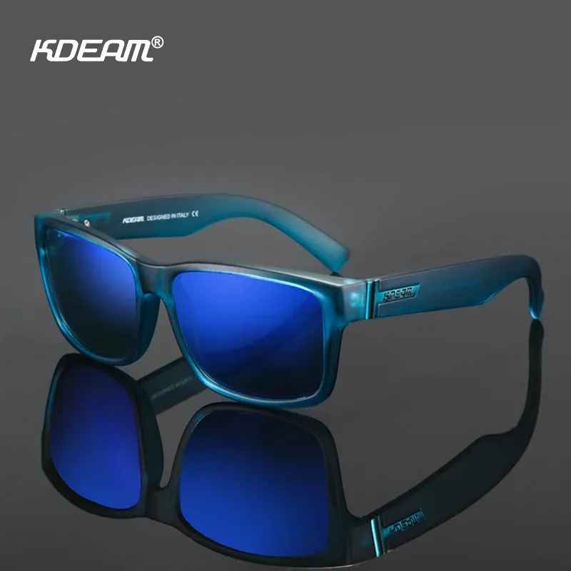 サングラス高級スポーツブランドKdeamファッション偏光クラシックメンズAzul Cristal Frame Outdoor Traveling Ieewear UV400 231121