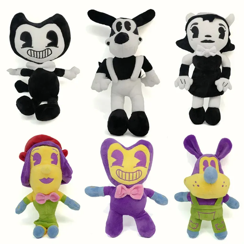 Śliczne wypchane Plush Toys Animal Anime Thriller gra Doll Home Akcesoria Dzieci Seria animacji Dzieci Prezenty Świąteczne 6 stylów Happy Plaremate 30 cm