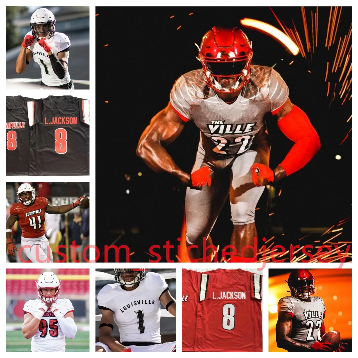 Johnny Patrick DeVante Parker Louisville Football Jersey Tutu Atwell Calvin Pryor Evan Conley Kameron Wilson Johnny Unitas Dave Ragone Marcus Smith II Luke Kandra