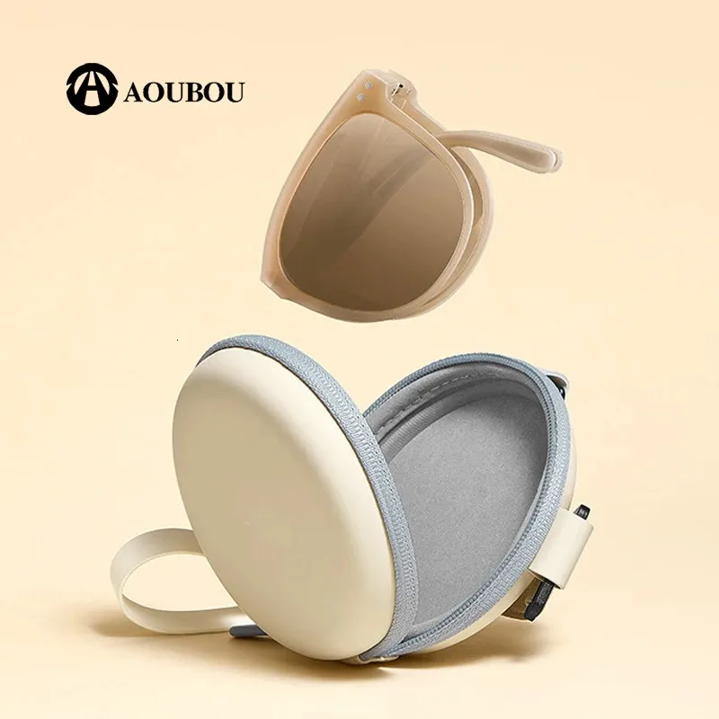 Sunglasses TR90 Beneunder Folding Outdoor Travel Portable Anti Glasses Air Cushion Mirror Box Can Adjust The Temple Size 231121