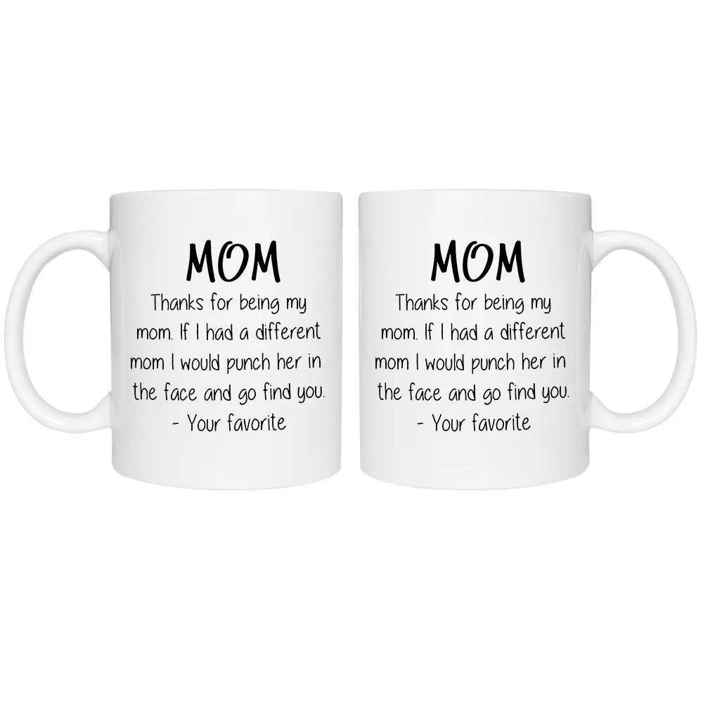 Water Mug with Handle Funny Coffee Mug Best Mother's Day Gifts for Mom Women Unique Present - Top Birthday Gift for a Mother - Fun, Cool Novelty Cup - 11oz