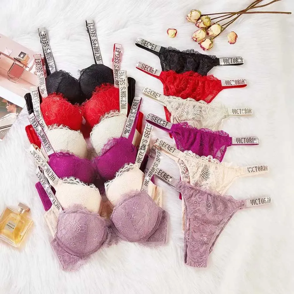 VICTORIA'S SECRET PINK Super Push-Up Bra and Thong Panty Set VS