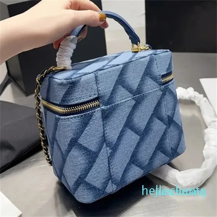 Makeup Bag Cosmetics Bag Pouch Women Denim toalettartiklar Purses Solid Color Fashion All-Match Small Fresh Daily Cosmetic Bags 2024