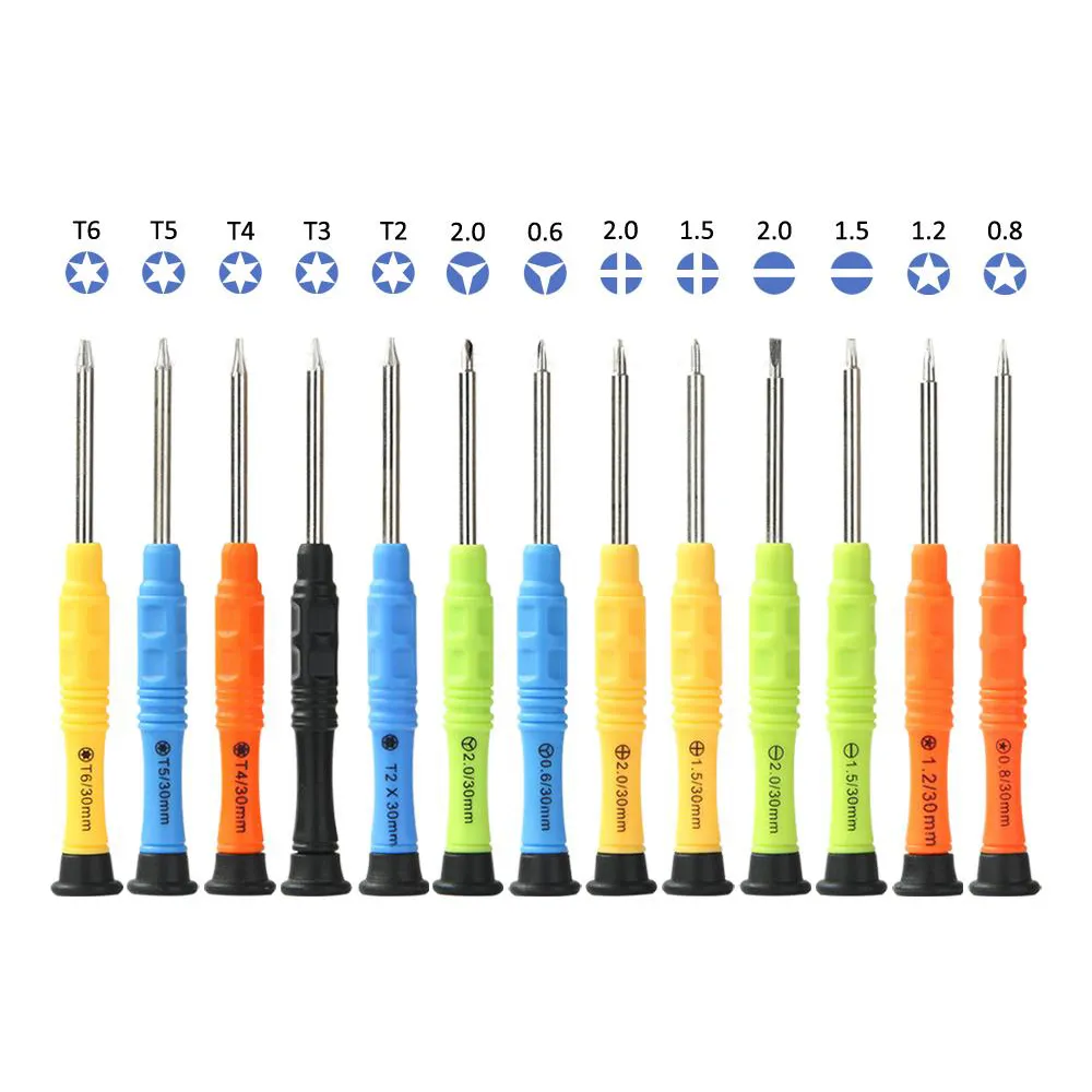 13 In 1 Pentalobe Teardown Screwdriver Kit With Torx Opening And Flat Disassembly Scraper Tool