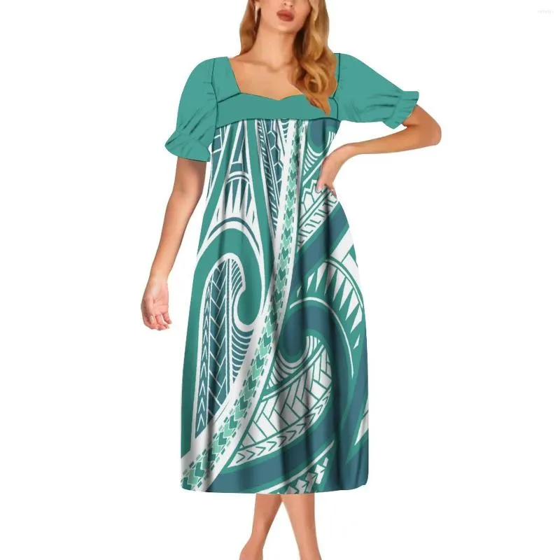 Custom Micronesia Mumu: Floral Tapa Print Casual Dresses for Women from  Dhgate Basic & Casual Dresses