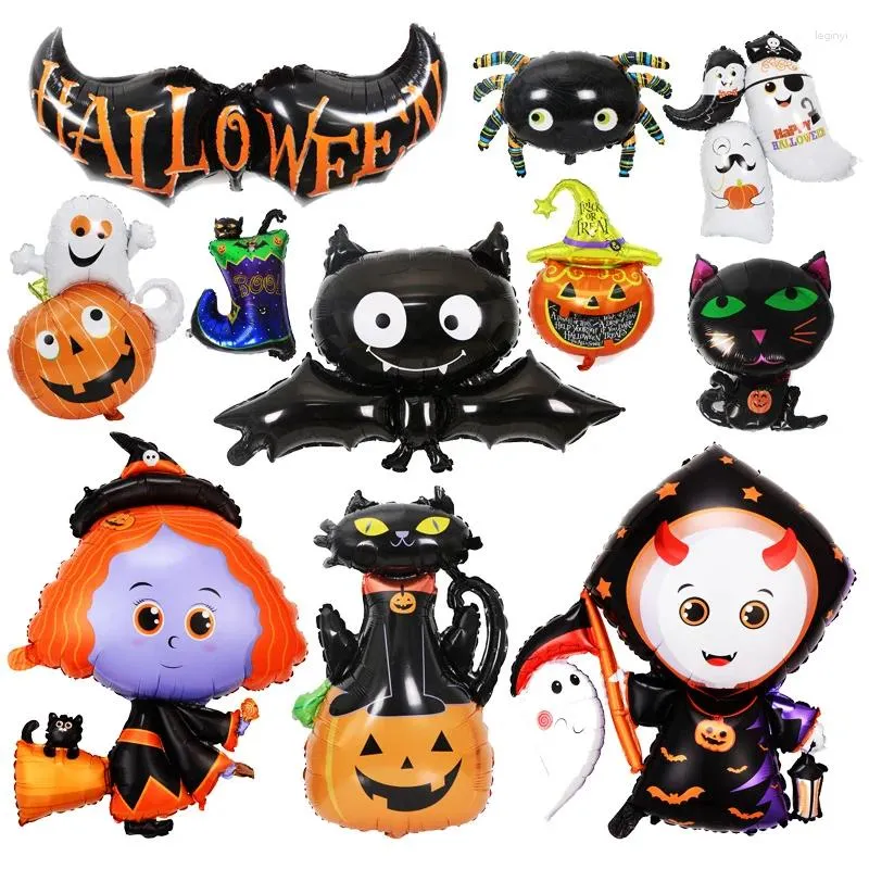 Party Decoration Halloween Balloon Witch Vampire Pumpkin Head Bat Aluminium Film Easter Horror Atmosphere