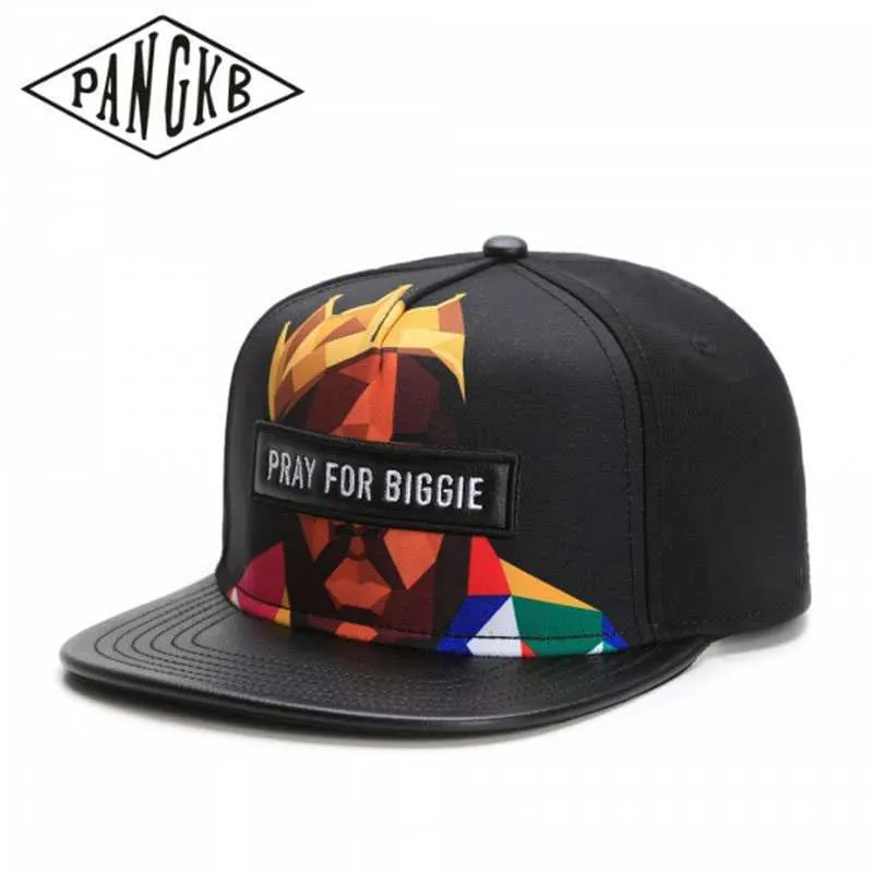 Ball Caps PANGKB Brand BIGASSO CAP PRAY FOR BIGGIE hiphop snapback hat for men women adult outdoor casual sun baseball cap J230421