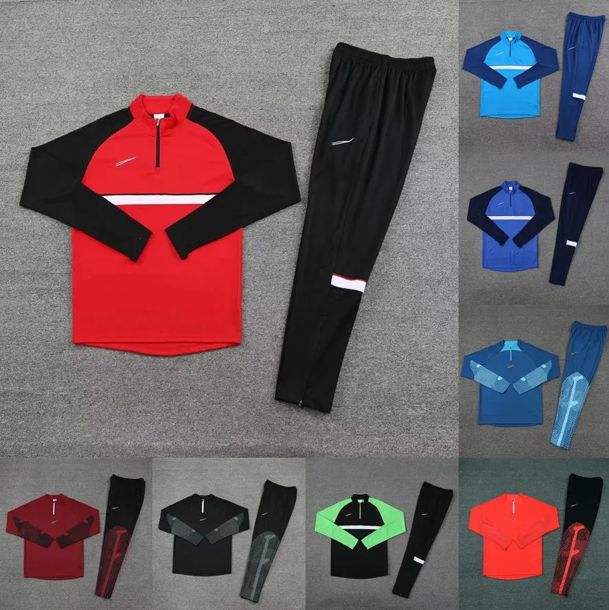 Designer Mens Tracksuit Tech fleece Half Zip up Suit Hip Hop casual Quick Drying Suit Workout Jackets Top Botton Set S-2XL