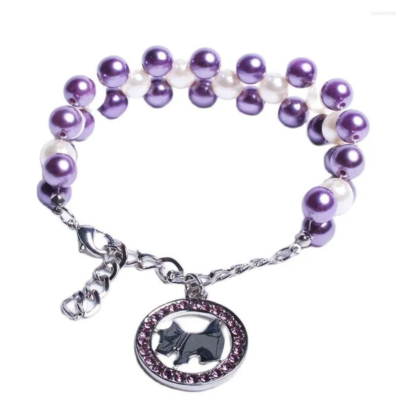 Dog Collars 3 Row Cat Necklace Collar Rhinestones Charm Pendant Pet Puppy Jewelry Sizes