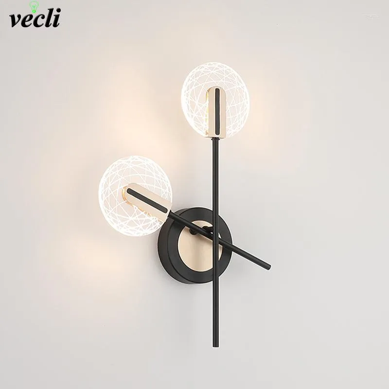 Lámparas de pared, lámpara Led moderna, luz giratoria nórdica para dormitorio, candelabro de lectura para cabecera, luces para decoración interior del hogar, iluminación