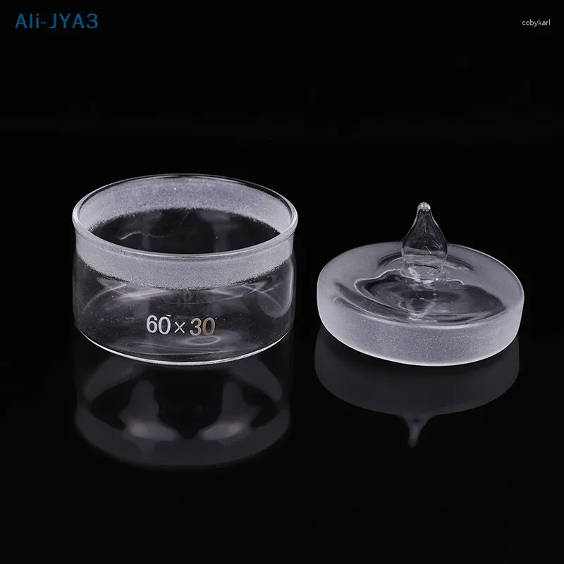 Watch Repair Kits 1Pc 60 30mm Diameter Glass Alcohol Cup Sample Bottle Transparent Can Round Weighing Dish Frosted Mouth For