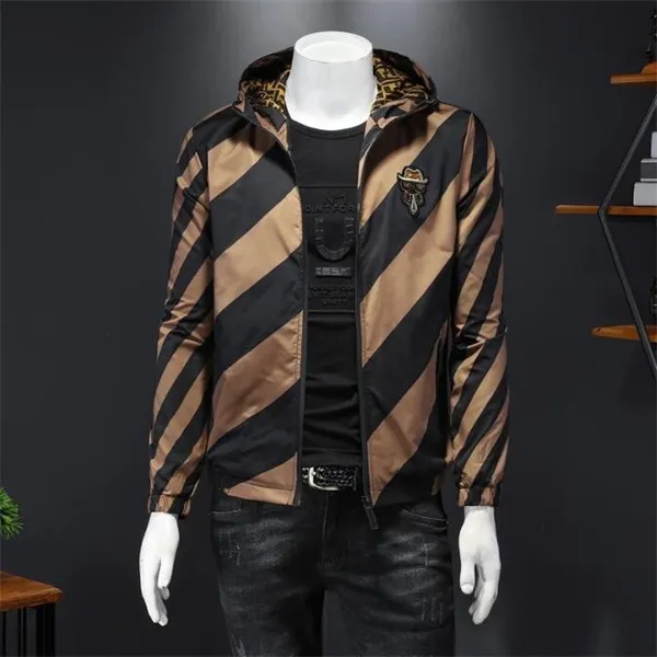 2023 Designer de luxe Vestes pour hommes Manteau de printemps Mode à capuche Hommes Sports Vêtements d'extérieur Casual Manteaux à glissière Homme Biker Jumpers Fashion Lettre Veste à manches longues