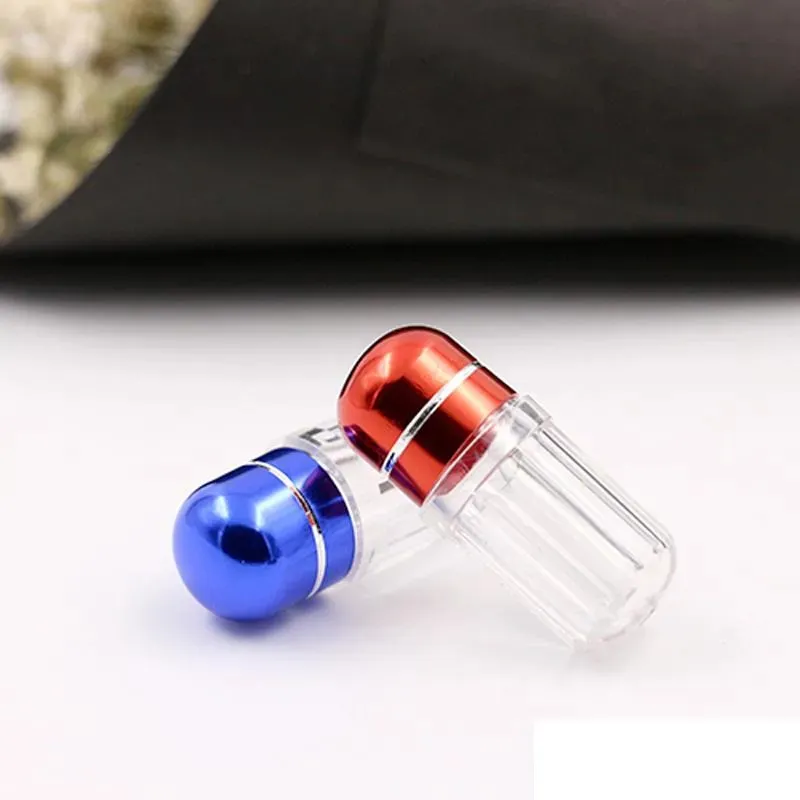 Single small capsule Pill case box packaging bottle sub Splitters Storage Bottles Container Travel Splitter