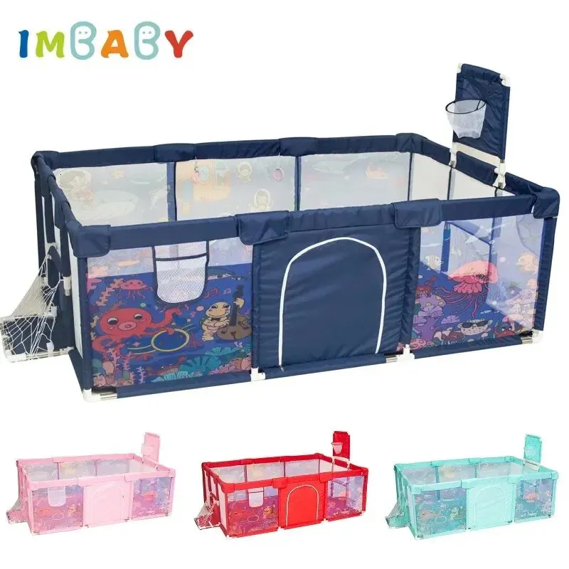 Baby Rail IMBABY Playpen Safety Barrier Children s Playpens Kids Fence Balloons Pit Pool Balls For born Playground Basketbal 231120