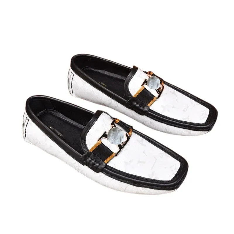 Autumn Summer Shoe Men lägenheter glider på manliga loafers som kör mockasiner Homme män casual skor mode lyxklänning bröllopsskoskor