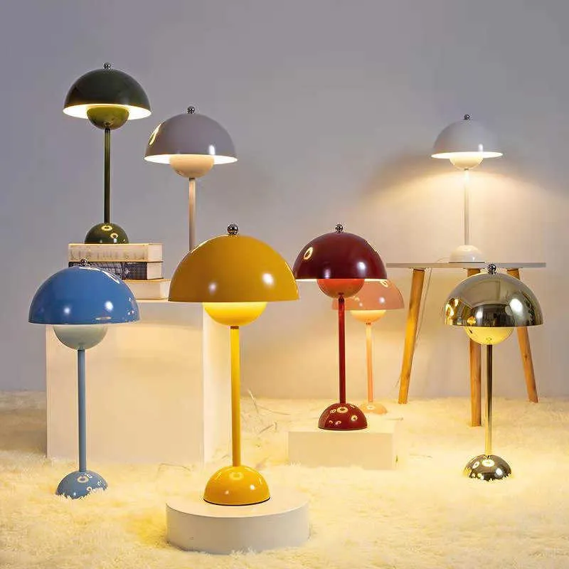 S LED USB MUSHROOM RECARGABLE DESCHABLE LAMP STADSBUDS BUD Bedroom Tabell Nattljus Dekoration Standlights AA230421