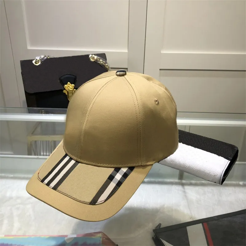 Summer Mens Ball Cap Womens Luxury Brand B Baseball Caps Fashion Sun Bucket Hat Designer Peaked Hats Plaid Mens Outdoor Wears 2304214BF