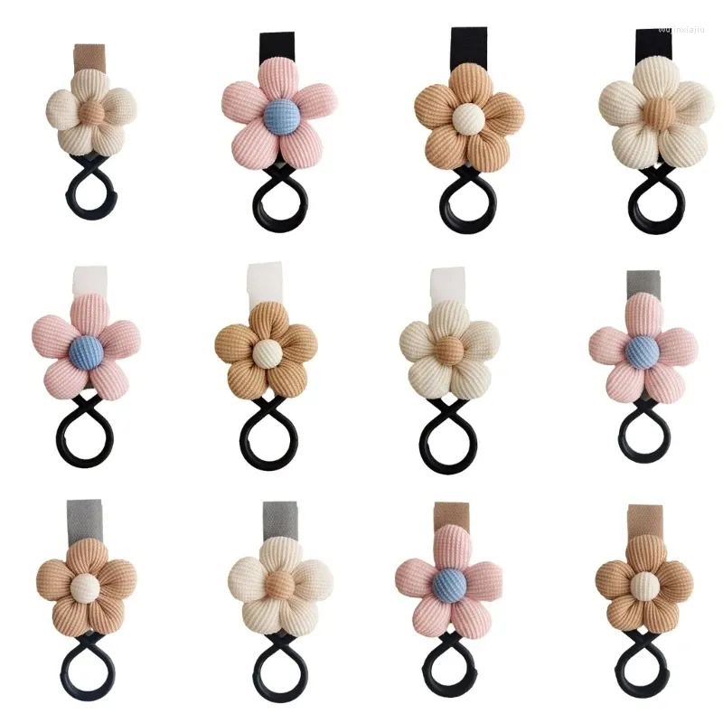 Stroller Parts Modern Floral Baby Accessory Rotatable & Durable Pushchair Hook Functional Flower-shaped Pram Hooks