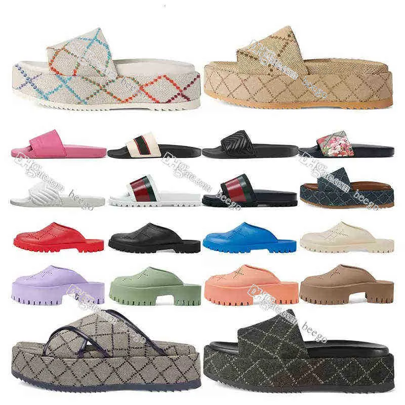 Diseñador de alta calidad G Sandalias de tacón de 60 mm Sandalia Mujeres para mujeres para zapatillas Flip Slip Flip Luxury Flat Gruida Fondo impreso