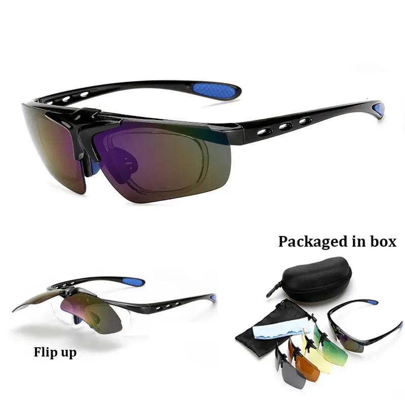 Sunglasses Flip Up Outdoor Sport Mountain Men Glasses Fishing Myopia Frame De 231121