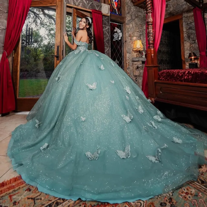 Sexy Sweetheart Off Shoulder Quinceanera Dress Lace-up Back Bow Crystal  Beads Tulle Sweep Train from Dhgate Quinceanera Dresses - price 285.71