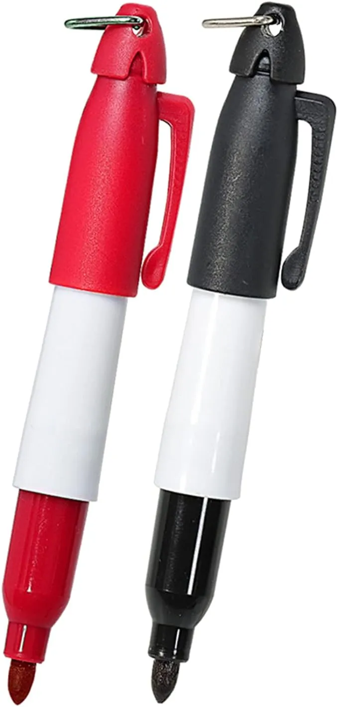 Golfball-Markierungsstift, Ausrichtungslinienmarkierung, Markierungsvorlage, Zeichnen Sie 180-Grad-Markierungsausrichtungs-Werkzeugsätze mit Golfball-Linienschablone, Liner-Ausrichtungs-Putting-Tool