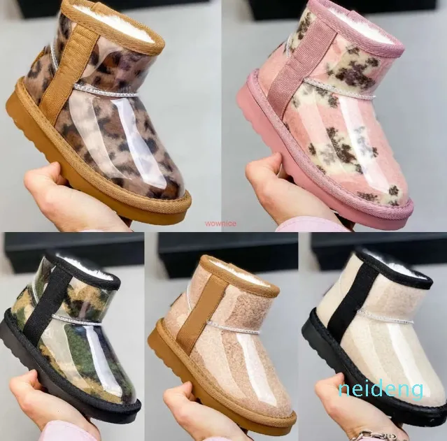 Klänningskor australien klassiska mini stövlar klara barn skor flickor designer gelé småbarn ug baby barn vinter snö stövel barn ungdom sneaker sko naturligt