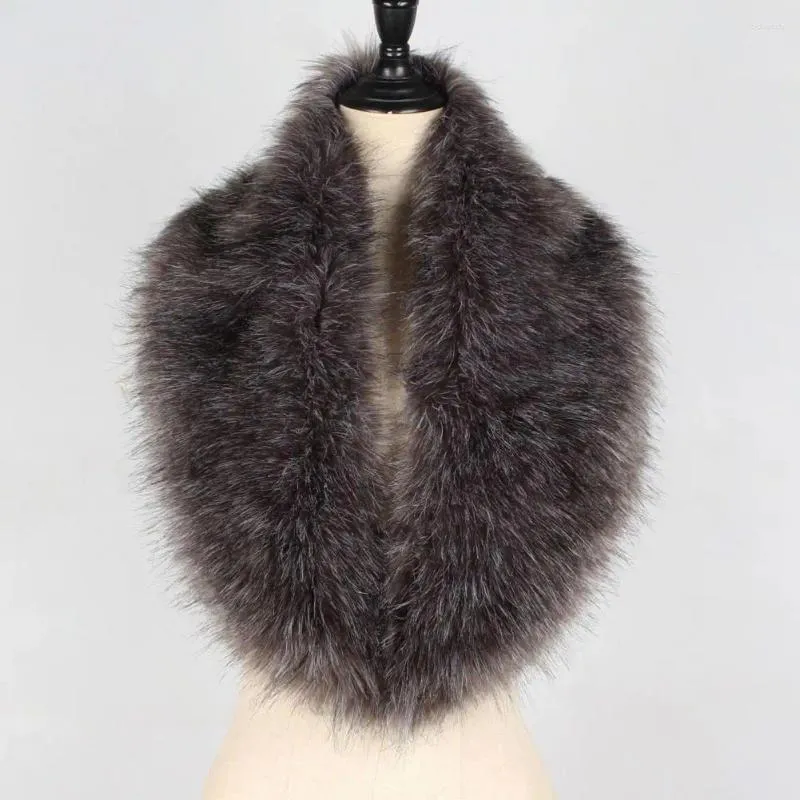 Sciarpe Sciarpa invernale calda in pelliccia sintetica Colletto soffice da donna alla moda per un calore accogliente, spesso e leggero