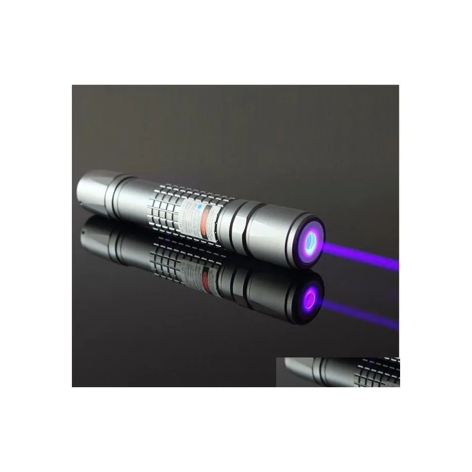 Laserpointers Meest Powerf 5000M 532Nm 10 Mile Sos Lazer Militaire zaklamp Groen Rood Blauw Violet Pen Lichtstraal Jacht Onderwijs D Dhtvc