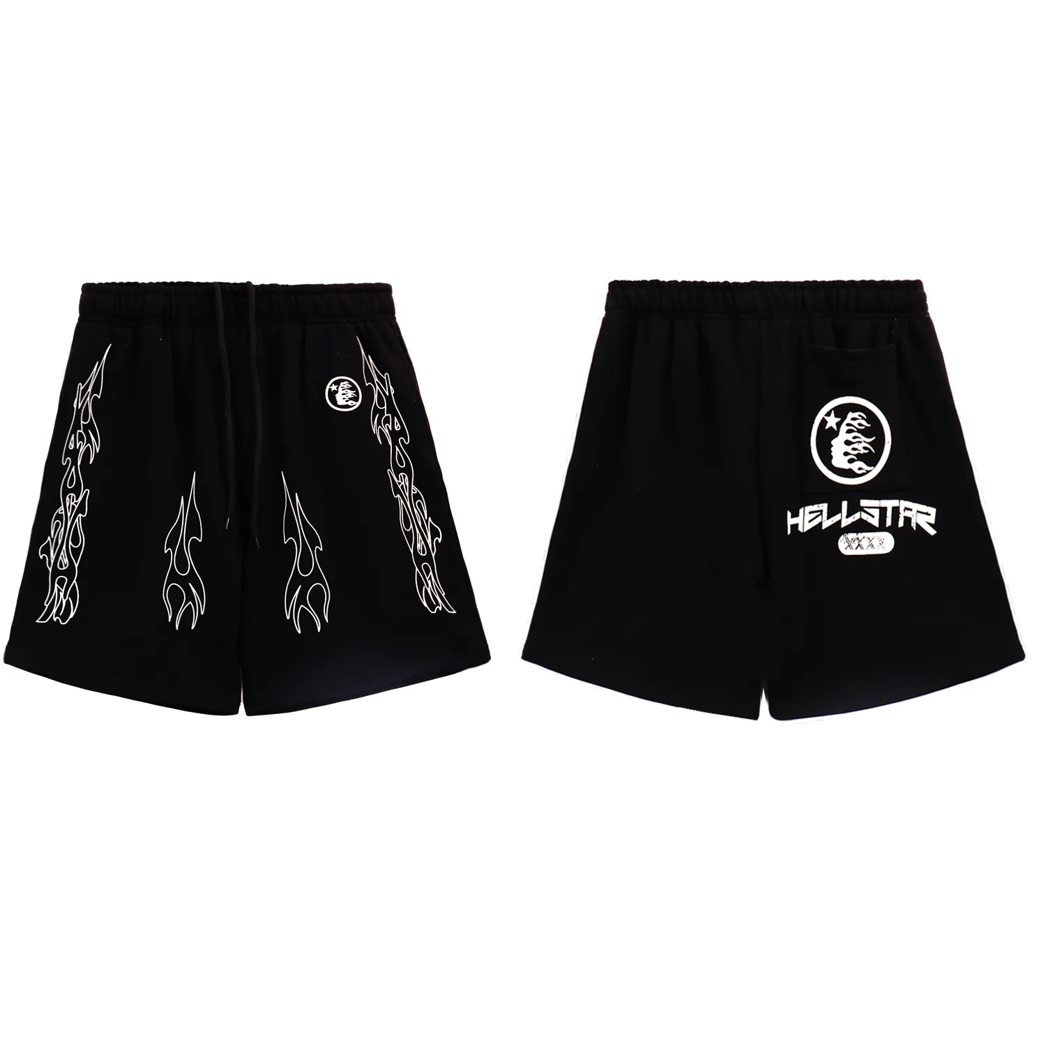 Hellstar Designer Shorts Summer Fashion Star Court Hommes Femmes Classique Casual Hell Sports Runnning Fiess Pantalon de basket-ball Beach Bottoms 7563