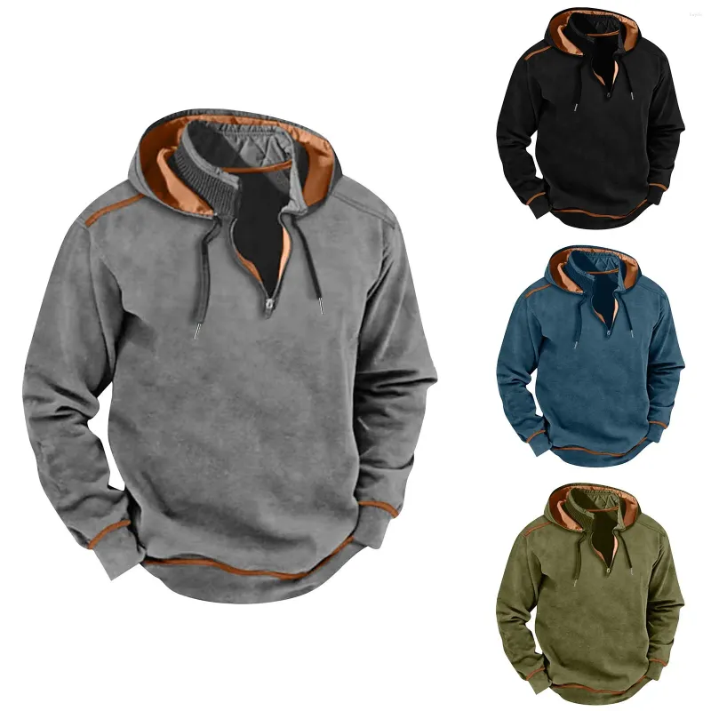 Erkek Hoodies Vintage Hoodie Erkekler Artı Boy Boy Boyut Kış Polar Kapşonlu Peluş Kadınlar Etnik Retro Külle Koşu Kıyafetleri Spor Giyim