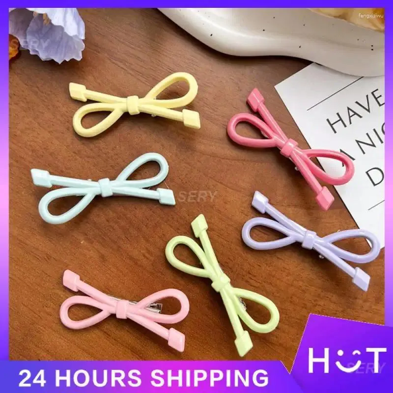 Hair Accessories Bow Hairpin Tie Exquisite Design Clothing Forehead Bangs Rainbow Light Weight