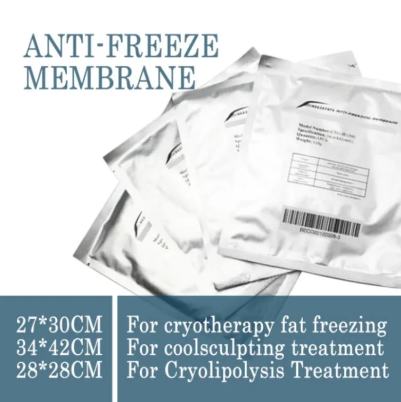 Tillbehör delar membran för kryolipolys vertikal 4 handtag cryolipolyse säljare frys maskin kryolipolys frysning fett etg50-4s