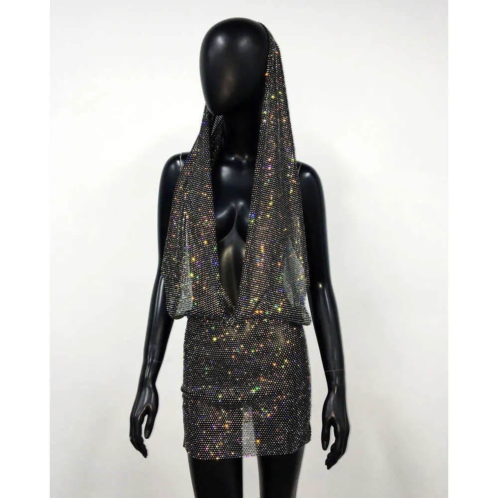 slim fit dress slacks Women's Punk Buckle Two-piece Knitted Music Festival Dress – Punk Design main image 1