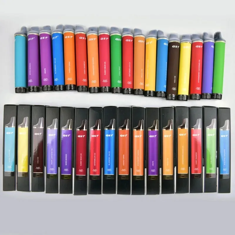 QST Puff Flex 2800 Puflar Tek Kullanımlık Vape Kalem Önceden doldurulmuş 8ml 25 Flavors Vaper 2500 3000 Puflar Vapers 0% 2% 5% Nikotin E Sigara