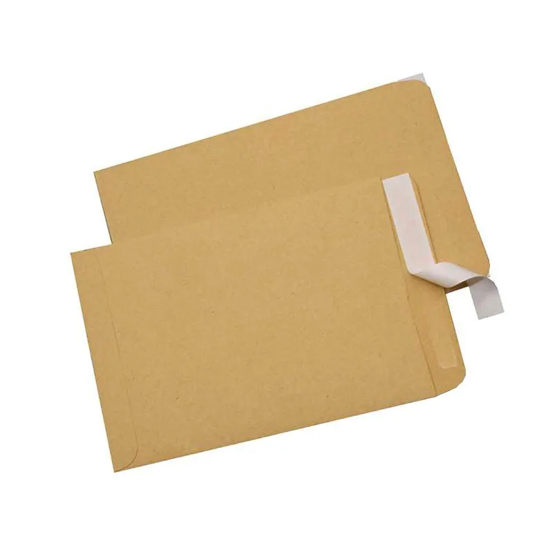 Verpakkingszakken 32.4x22.9cm Vintage Envelope Spot Zelf Adhesive afdichting Pakket Zak Kraft Paper Documentbrief Groothandel LX5254 Drop D Dholq