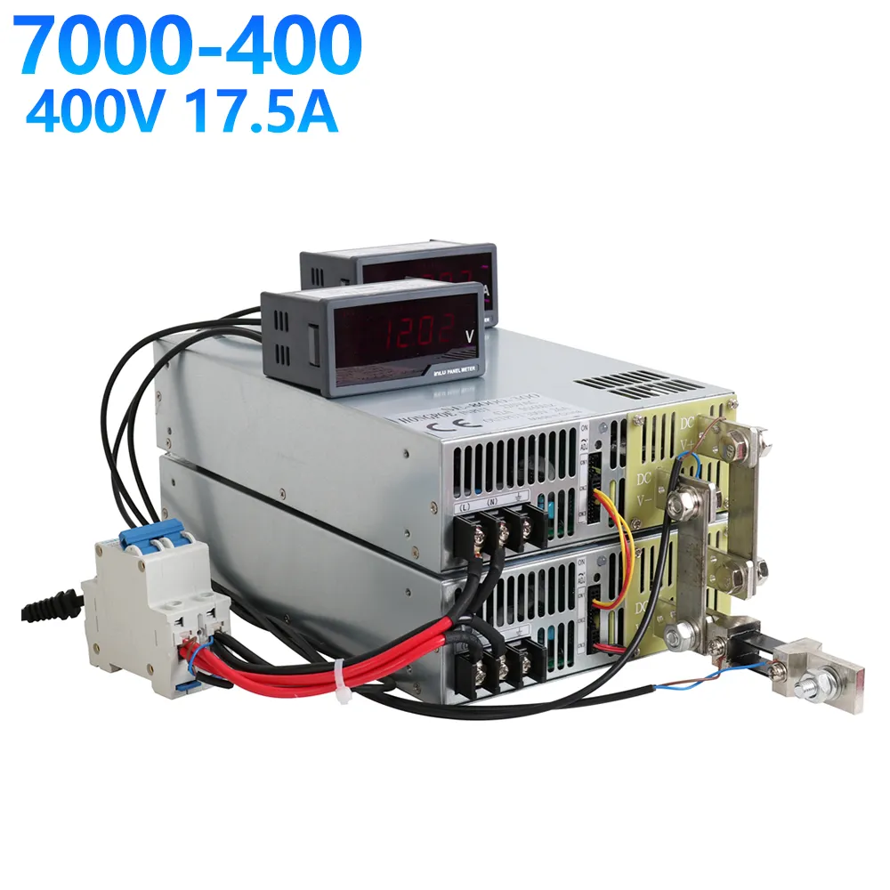 Hongope 7000W 400V Alimentation Power 0-400V Alimentation réglable 400VDC AC-DC 0-5V Contrôle du signal analogique SE-7000-400 Transformer Power 400V 17.5A Entrée