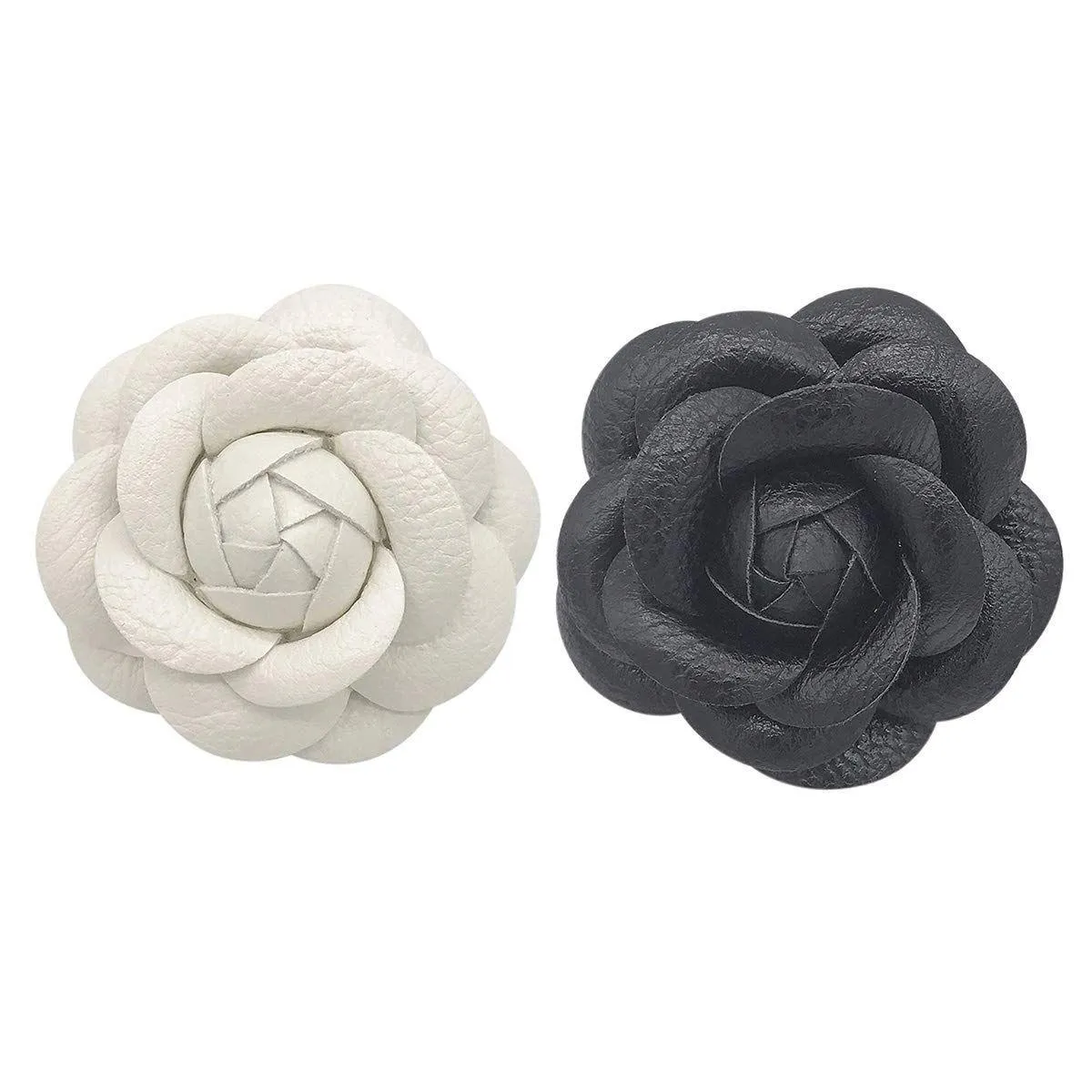 Pins Brooches Pins Camellia Brooch Pin Flower Leather For Women Drop Delivery 2022 Amajewelry Amifa Jewelry Dhaqu