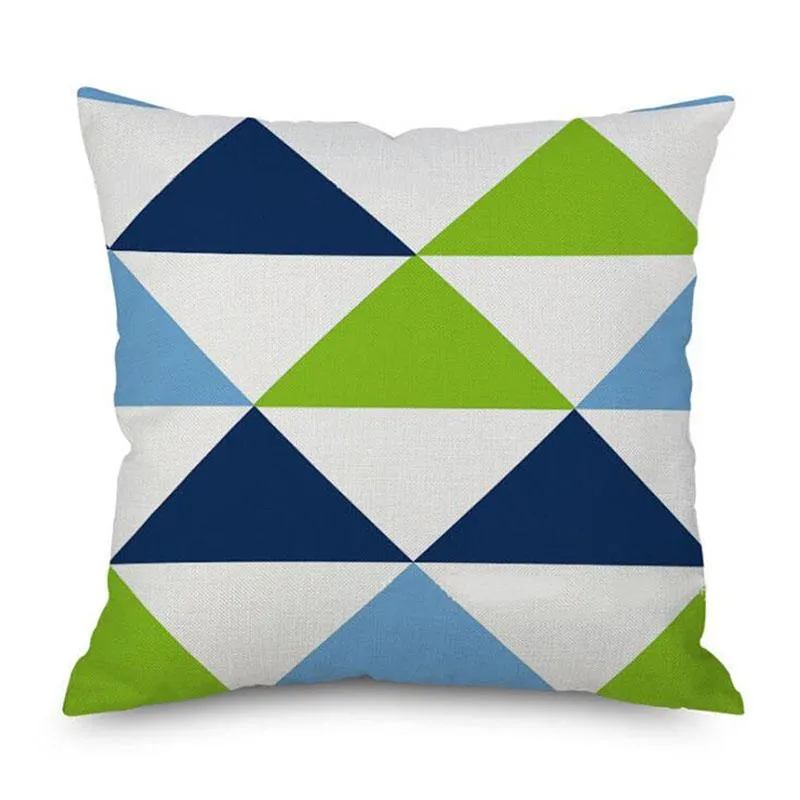 Cuscino /decorativo moderno moderno acqua verde acqua geometrica copertina di moda nordica casa decorativa di divano di divano di divano di divano sedia